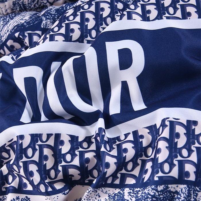 91家纺网 家纺一手货源 找家纺 好老表被业 2025新款印花羽丝绒冬被被子被芯 墨蓝丛林