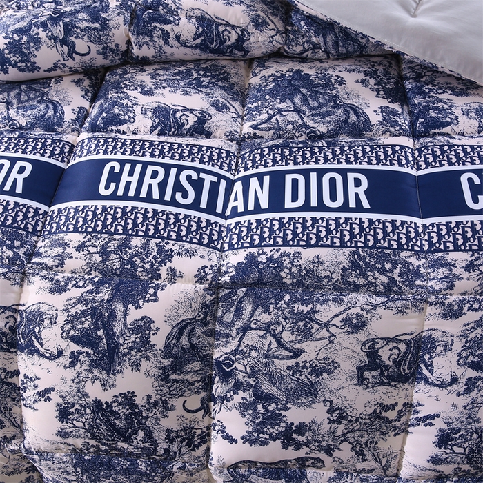 91家纺网 家纺一手货源 找家纺 好老表被业 2025新款印花羽丝绒冬被被子被芯 墨蓝丛林