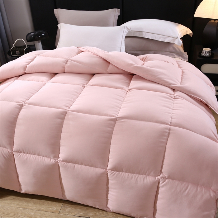 91家纺网 家纺一手货源 找家纺 好老表被业 2025新款印花羽丝绒冬被被子被芯 温润玉色