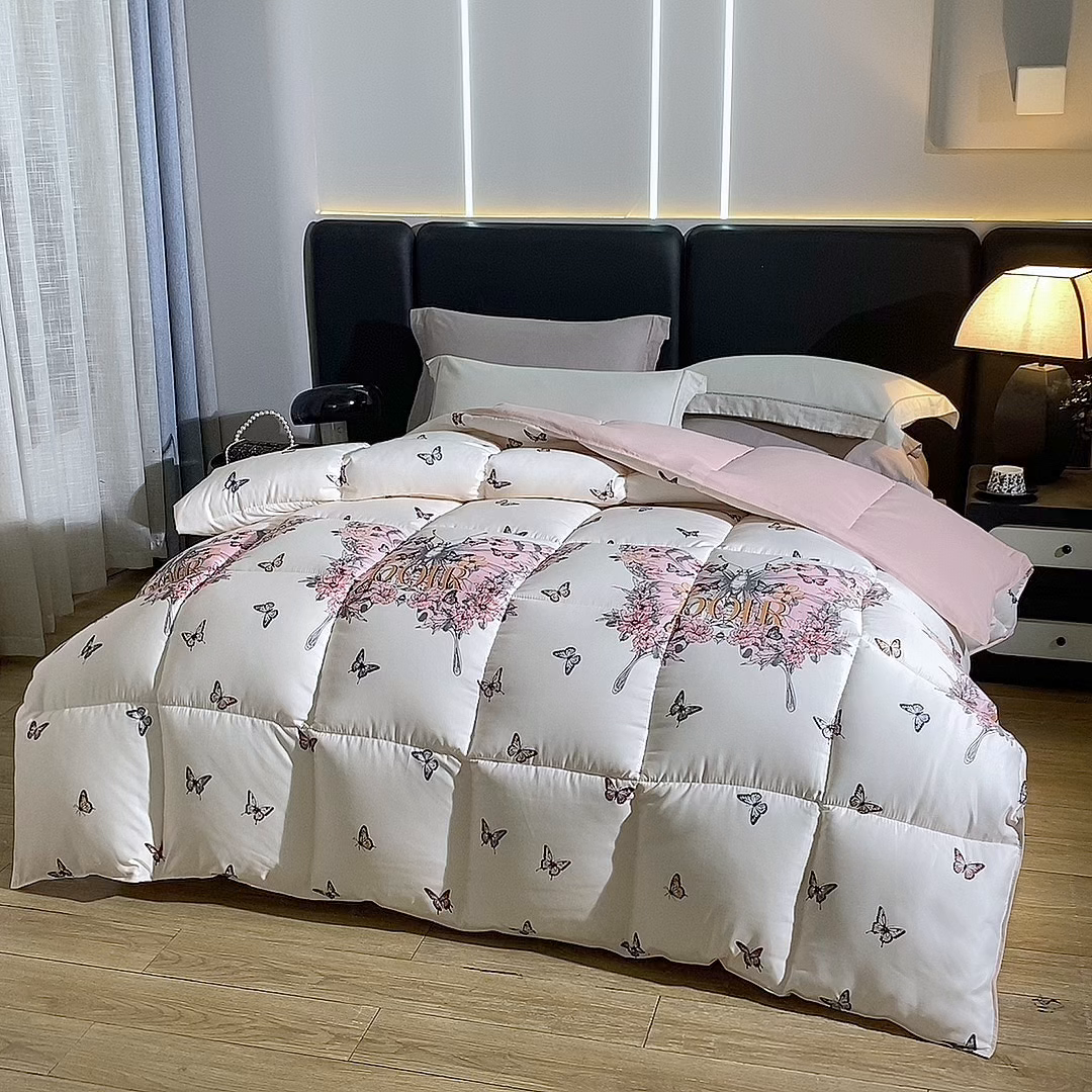 91家纺网 家纺一手货源 找家纺 （总）好老表被业 2025新款印花羽丝绒冬被春秋被子蓄能发热暖绒棉太空被芯单双人加厚