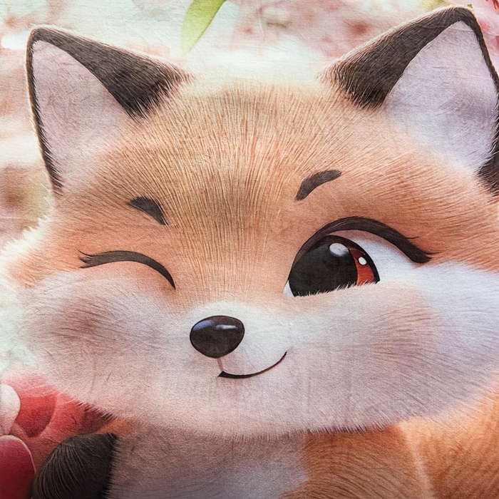 91家纺网 家纺一手货源 找家纺 宝薇 2025新款5D数码印染大卡通牛奶绒四件套 阿狸