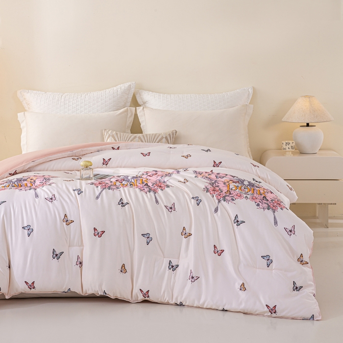 91家纺网 家纺一手货源 找家纺 （总）好老表被业 2025新款印花冬被整张云朵棉被芯零压四季被子蓄能发热加厚单双人春秋被