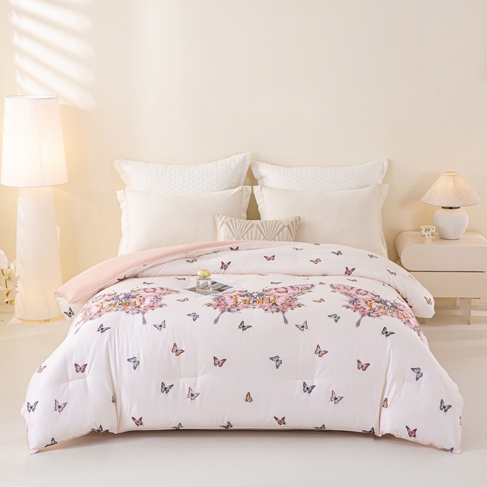 91家纺网 家纺一手货源 找家纺 （总）好老表被业 2025新款印花冬被整张云朵棉被芯零压四季被子蓄能发热加厚单双人春秋被