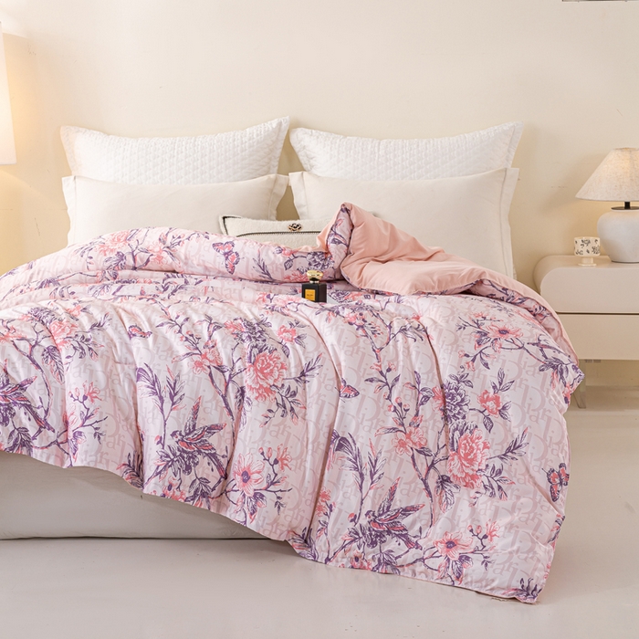 91家纺网 家纺一手货源 找家纺 好老表被业 2025新款印花云朵棉冬被四季被被子被芯 雅韵枝头