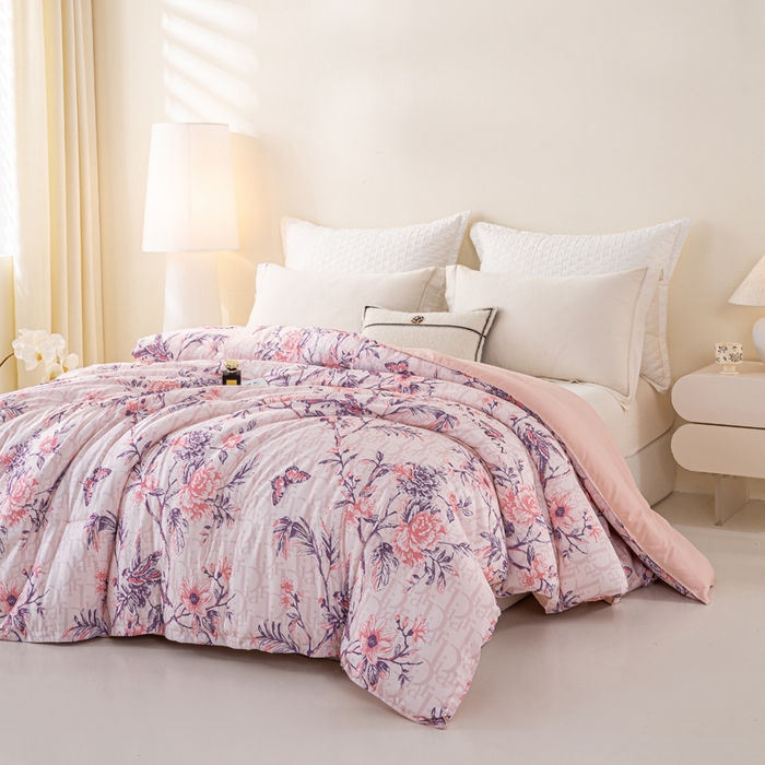 91家纺网 家纺一手货源 找家纺 好老表被业 2025新款印花云朵棉冬被四季被被子被芯 雅韵枝头