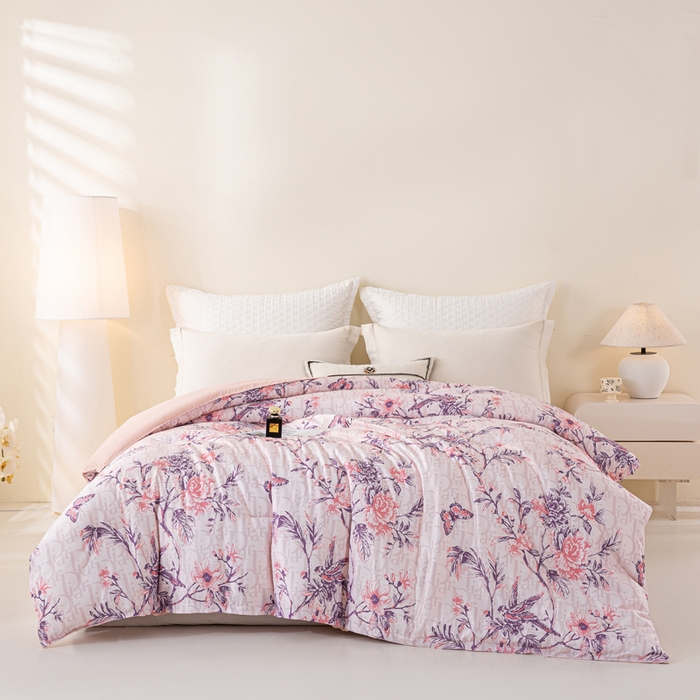 91家纺网 家纺一手货源 找家纺 好老表被业 2025新款印花云朵棉冬被四季被被子被芯 雅韵枝头