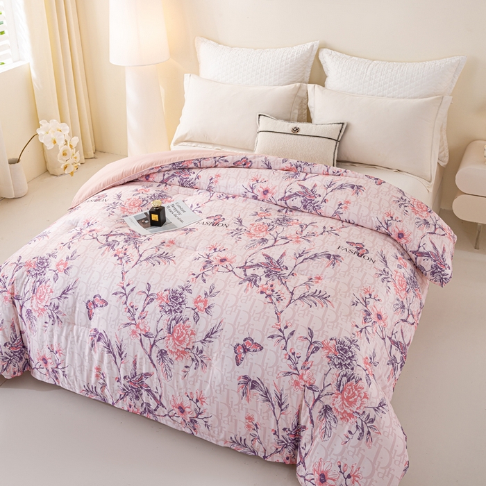 91家纺网 家纺一手货源 找家纺 好老表被业 2025新款印花云朵棉冬被四季被被子被芯 雅韵枝头