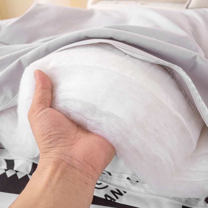 91家纺网 家纺一手货源 找家纺 好老表被业 2025新款印花云朵棉冬被四季被被子被芯 轻奢白