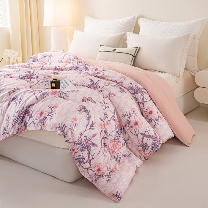 91家纺网 家纺一手货源 找家纺 好老表被业 2025新款印花云朵棉冬被四季被被子被芯 雅韵枝头