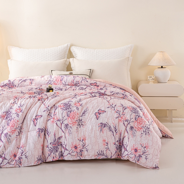 91家纺网 家纺一手货源 找家纺 好老表被业 2025新款印花云朵棉冬被四季被被子被芯 雅韵枝头