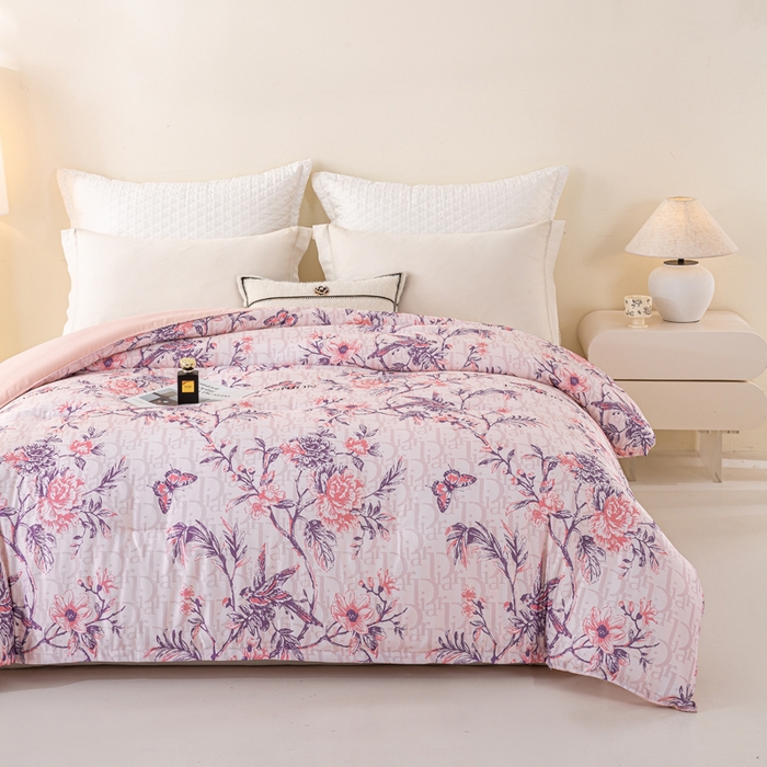 91家纺网 家纺一手货源 找家纺 好老表被业 2025新款印花云朵棉冬被四季被被子被芯 雅韵枝头