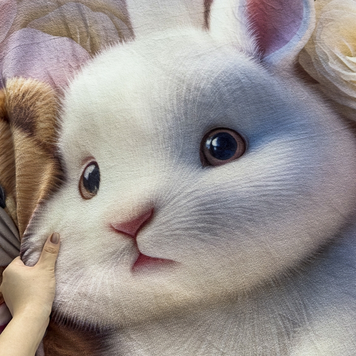 91家纺网 家纺一手货源 找家纺 宝薇 2025新款5D数码印染大卡通牛奶绒四件套 小时光