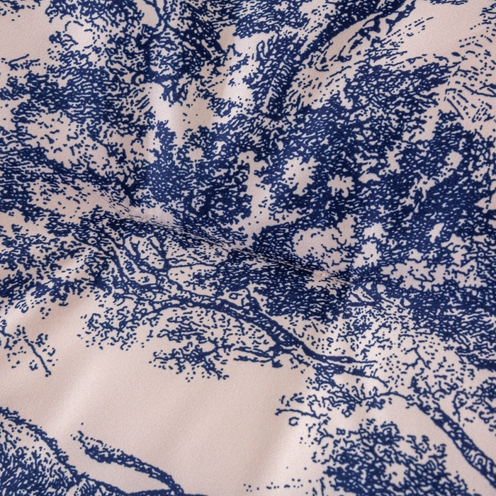 91家纺网 家纺一手货源 找家纺 好老表被业 2025新款印花云朵棉冬被四季被被子被芯 墨蓝丛林