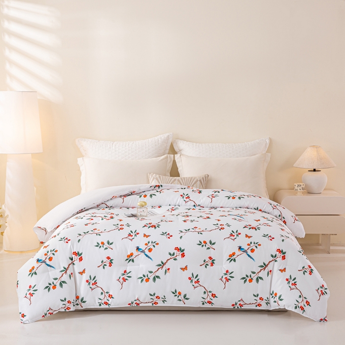 好老表被业 2025新款印花云朵棉冬被四季被被子被芯 雀语硕果