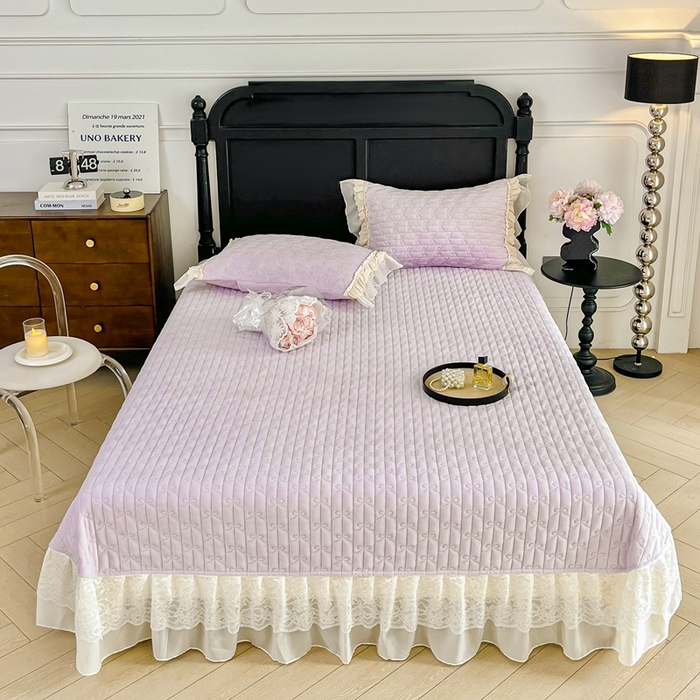 91家纺网 家纺一手货源 找家纺 （总）胜权家纺 2025秋冬新款A类全消光高克重5D雕花牛奶绒夹棉床盖单品系列