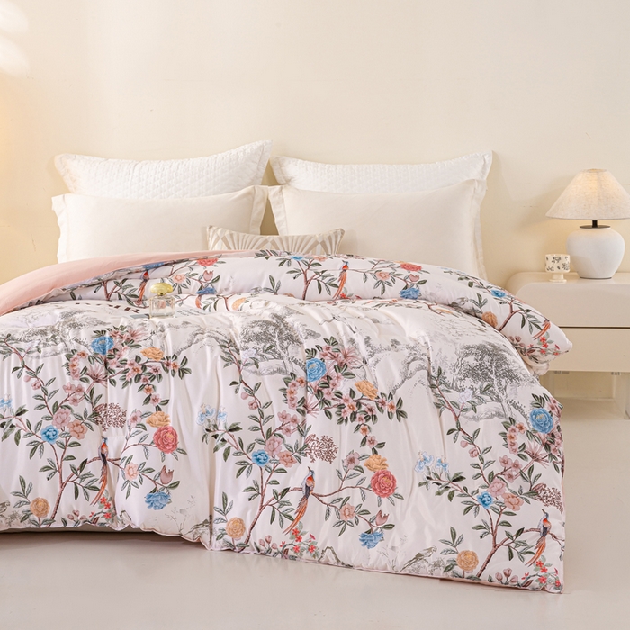 91家纺网 家纺一手货源 找家纺 （总）好老表被业 2025新款印花棉冬被整张保暖棉被芯四季被子蓄能发热加厚单双人春秋被