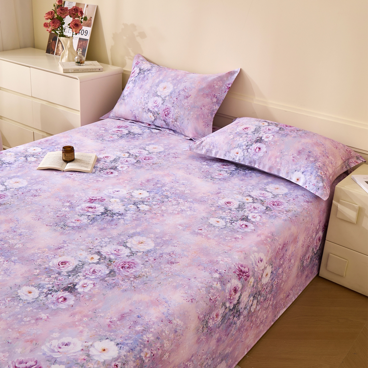 91家纺网 家纺一手货源 找家纺 （总）元元家居（元元被业） 2025秋冬新款全棉纯棉磨毛印花单床单