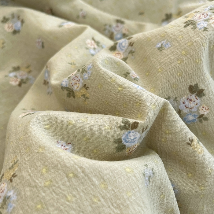 91家纺网 家纺一手货源 找家纺 澜妃 2025春夏新款云感双层纱夏被夏凉被空调被四件套 茶野