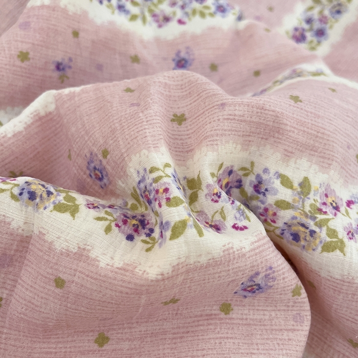 91家纺网 家纺一手货源 找家纺 澜妃 2025春夏新款云感双层纱夏被夏凉被空调被四件套 赫本