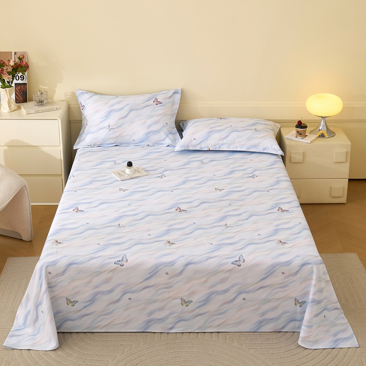 91家纺网 家纺一手货源 找家纺 （总）元元家居（元元被业） 2025秋冬新款全棉纯棉磨毛印花单床单