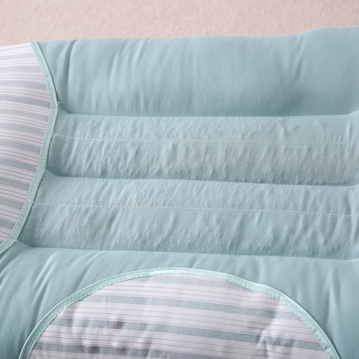 91家纺网 家纺一手货源 找家纺 珍贝家纺 2025新款韩版决明子枕亲肤舒适简约枕头枕芯 韩版决明子-蓝绿色