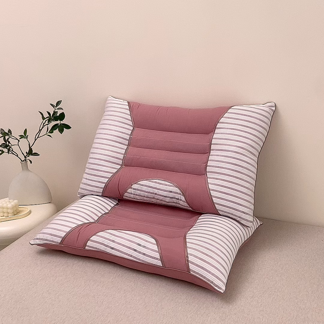 91家纺网 家纺一手货源 找家纺 珍贝家纺 2025新款韩版决明子枕亲肤舒适简约枕头枕芯 韩版决明子-豆沙色