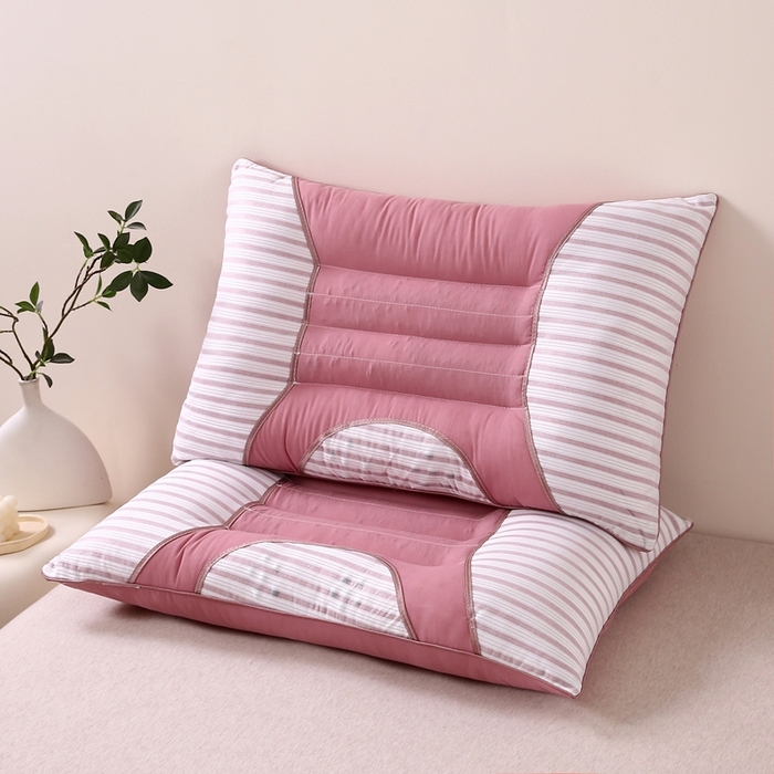 91家纺网 家纺一手货源 找家纺 珍贝家纺 2025新款韩版决明子枕亲肤舒适简约枕头枕芯 韩版决明子-豆沙色