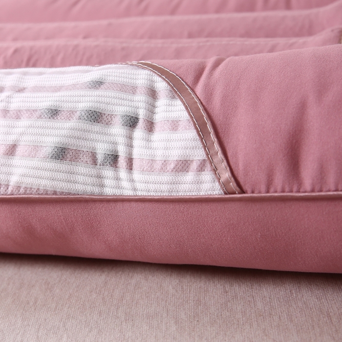 91家纺网 家纺一手货源 找家纺 珍贝家纺 2025新款韩版决明子枕亲肤舒适简约枕头枕芯 韩版决明子-豆沙色