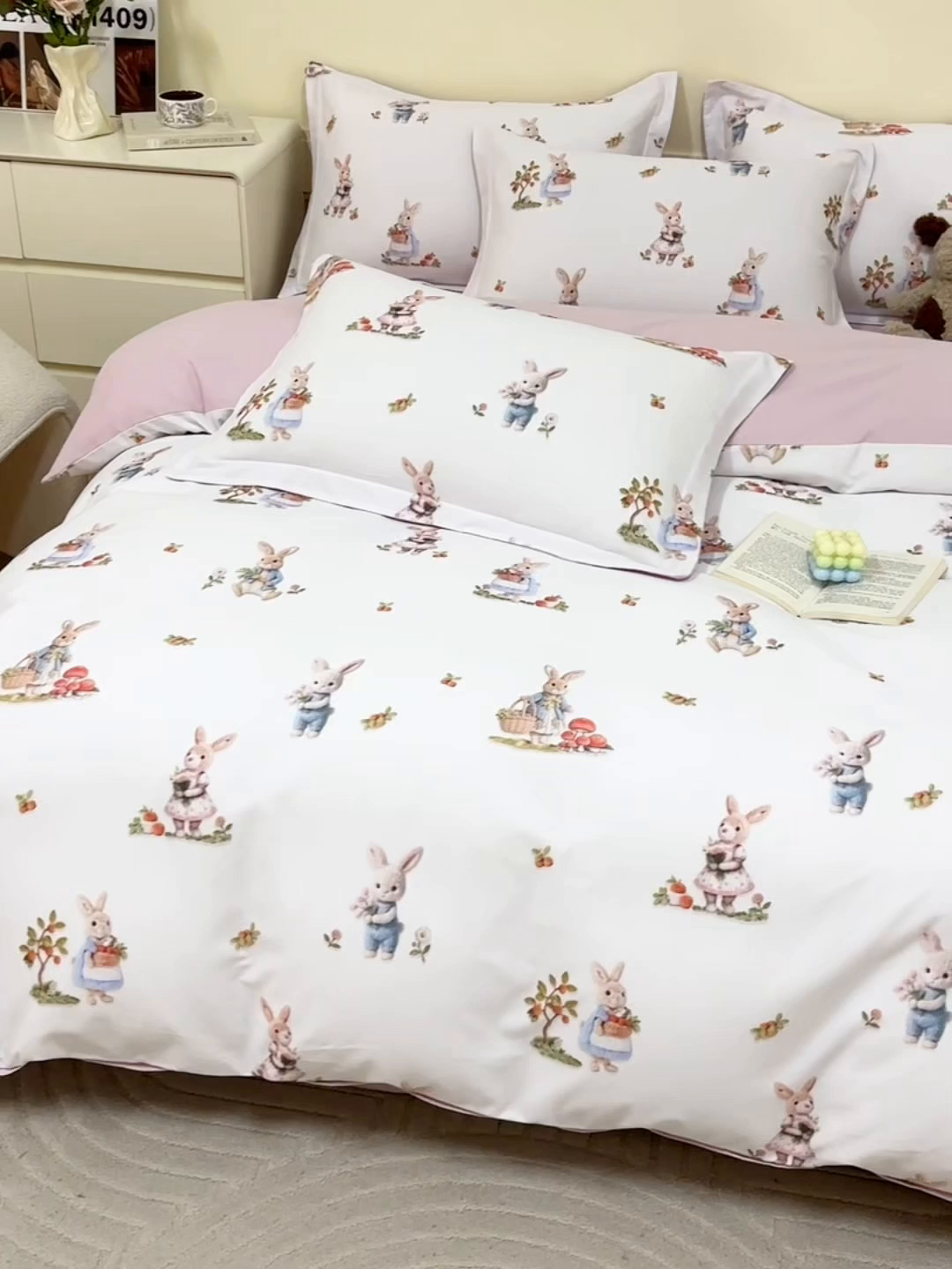 91家纺网 家纺一手货源 找家纺 元元家居（元元被业） 2025秋冬新款全棉纯棉磨毛印花四件套 彼得庄园