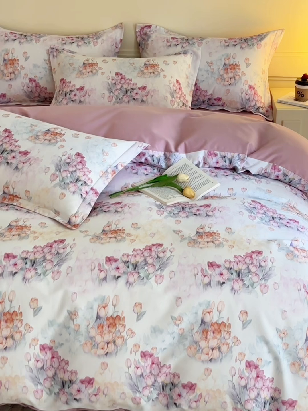 91家纺网 家纺一手货源 找家纺 元元家居（元元被业） 2025秋冬新款全棉纯棉磨毛印花四件套 大漂亮