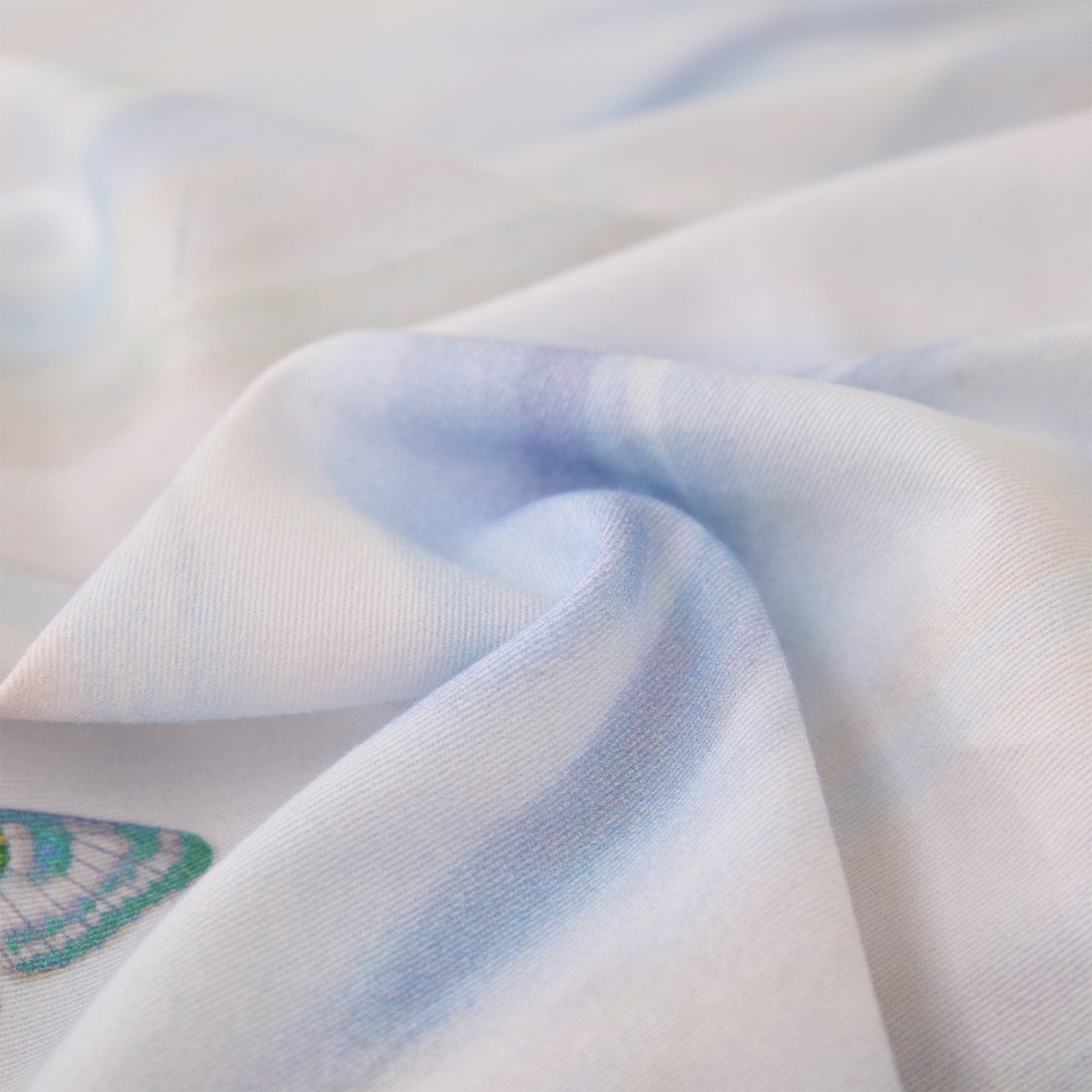 91家纺网 家纺一手货源 找家纺 元元家居（元元被业） 2025秋冬新款全棉纯棉磨毛印花四件套 蝶梦星河