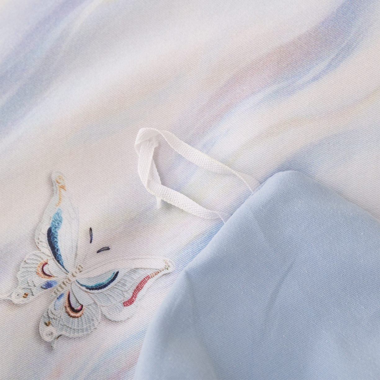 91家纺网 家纺一手货源 找家纺 元元家居（元元被业） 2025秋冬新款全棉纯棉磨毛印花四件套 蝶梦星河