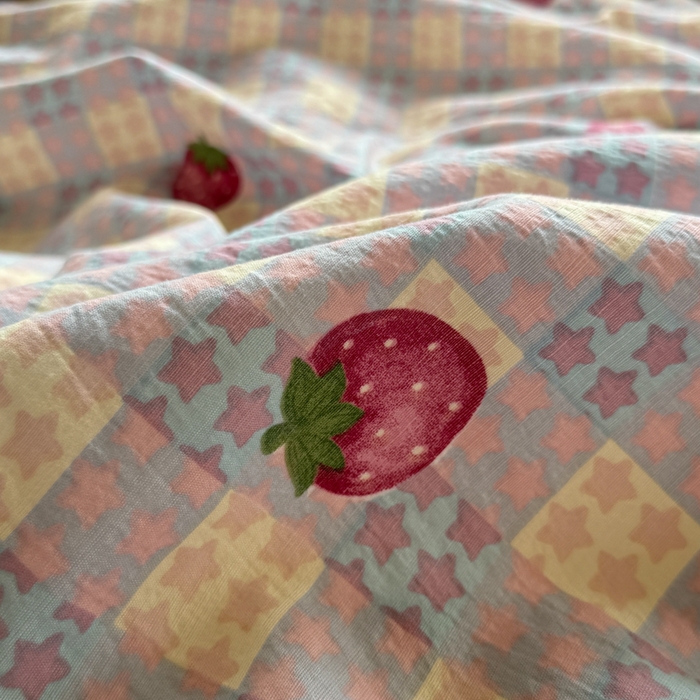 91家纺网 家纺一手货源 找家纺 （总）澜妃 2025新款云感双层纱镂空花边四件套