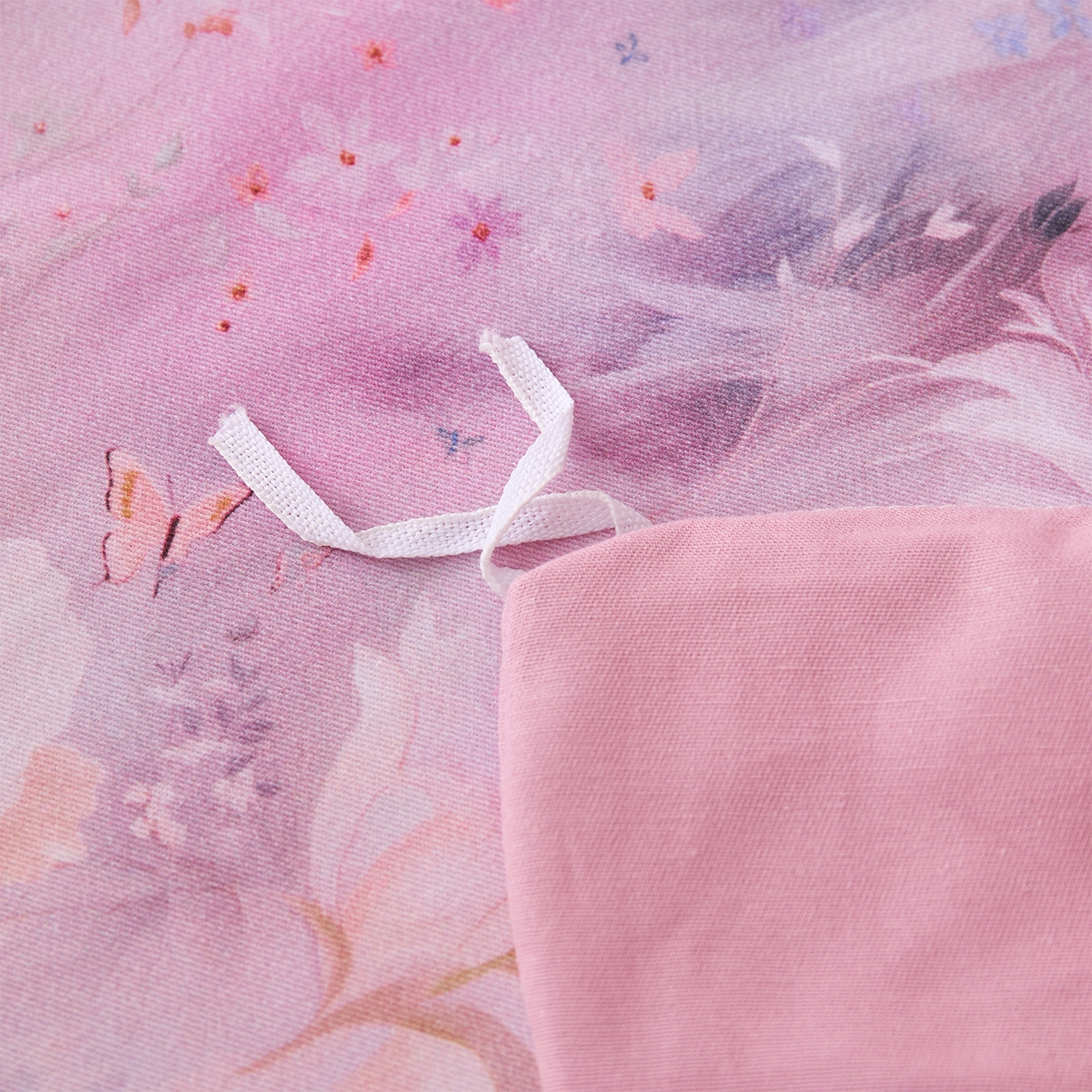 91家纺网 家纺一手货源 找家纺 元元家居（元元被业） 2025秋冬新款全棉纯棉磨毛印花四件套 花妍悦粉