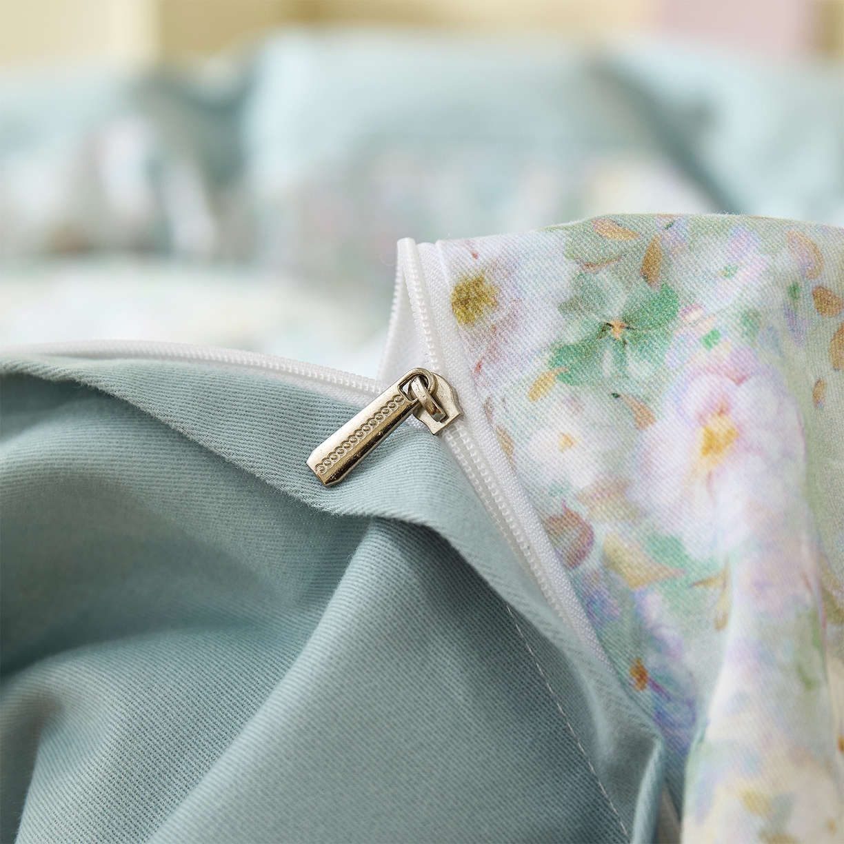 91家纺网 家纺一手货源 找家纺 元元家居（元元被业） 2025秋冬新款全棉纯棉磨毛印花四件套 锦云情深