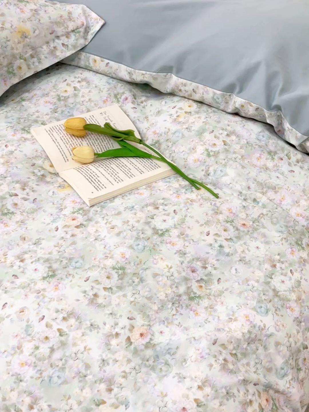 91家纺网 家纺一手货源 找家纺 元元家居（元元被业） 2025秋冬新款全棉纯棉磨毛印花四件套 锦云情深