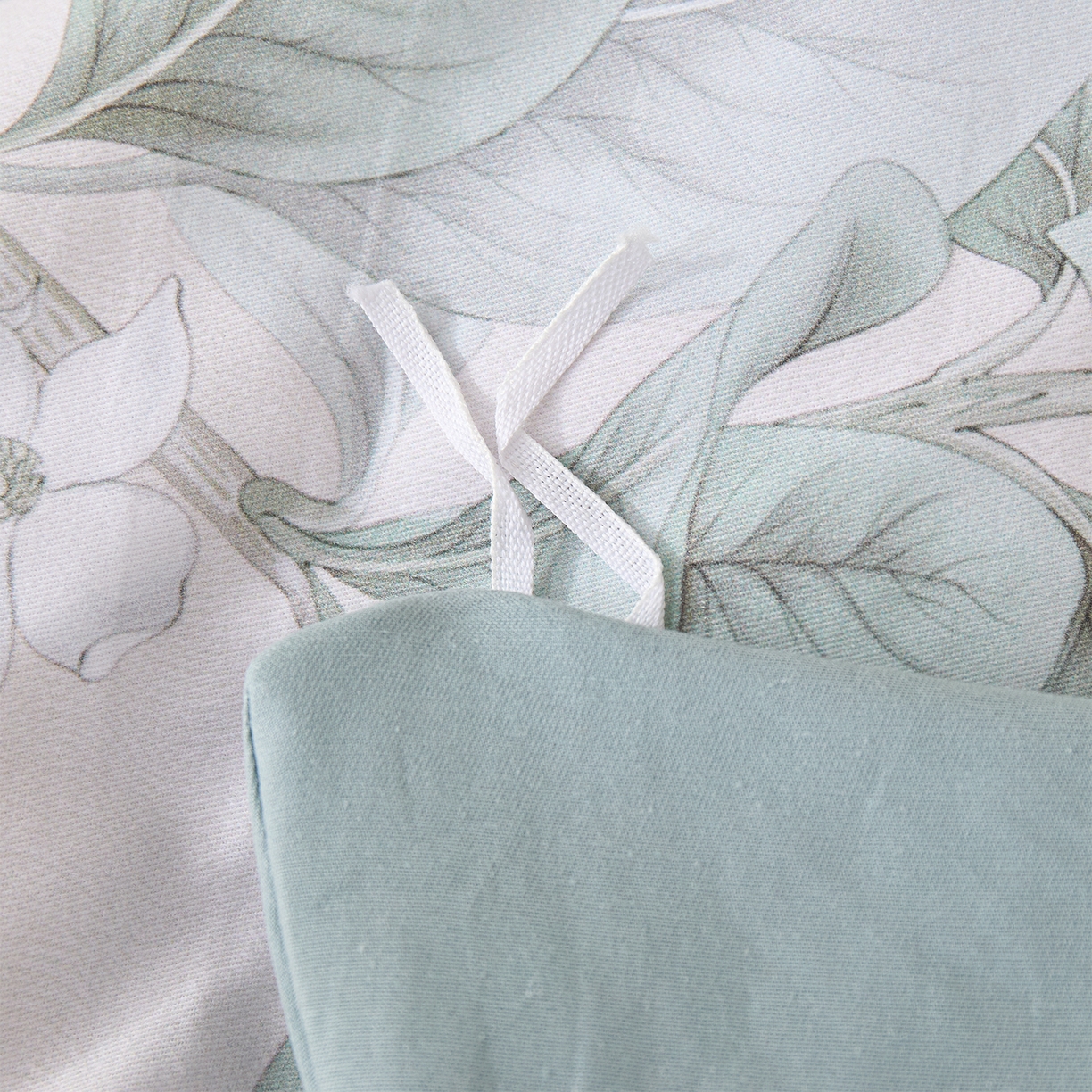 91家纺网 家纺一手货源 找家纺 元元家居（元元被业） 2025秋冬新款全棉纯棉磨毛印花四件套 落叶白霜