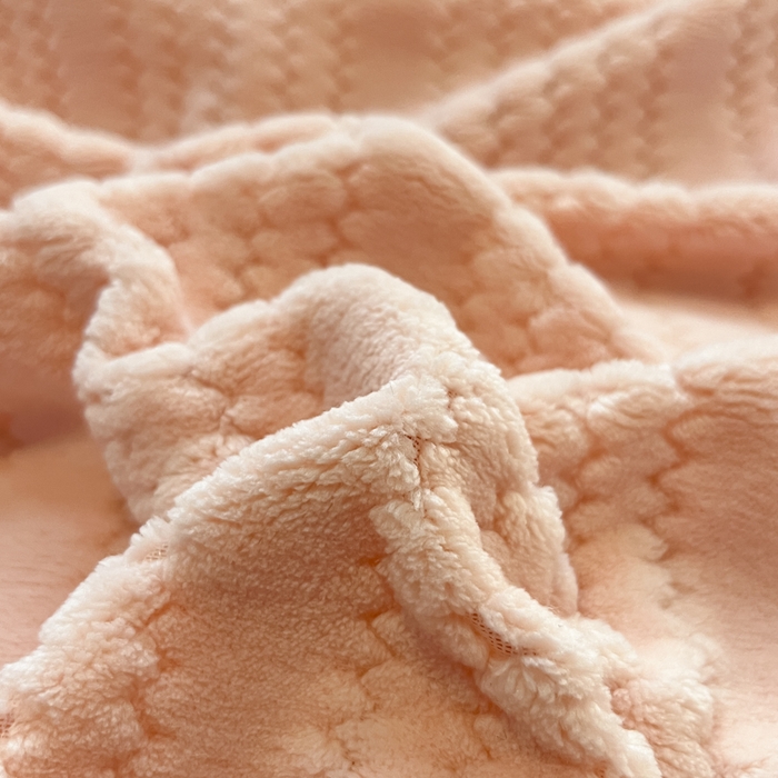 91家纺网 家纺一手货源 找家纺 小叮当家纺仓储工厂店 2025新款亲肤舒适成品提花包边牛奶绒四件套-提花 提花-粉灰