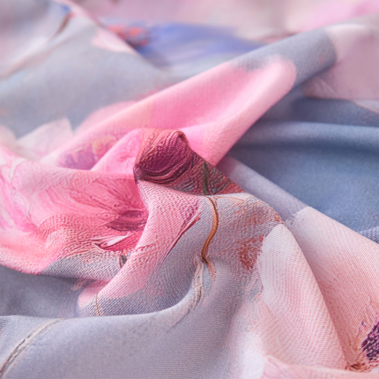 91家纺网 家纺一手货源 找家纺 元元家居（元元被业） 2025秋冬新款全棉纯棉磨毛印花四件套 山间闲云