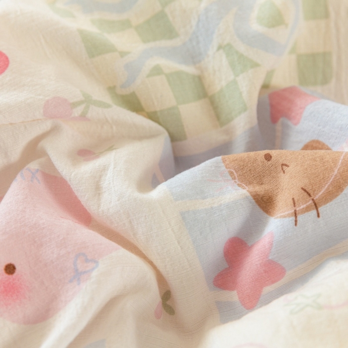 91家纺网 家纺一手货源 找家纺 （总）小叮当家纺仓储工厂店 2025新款A类云感双层纱冬被春秋被被子被芯