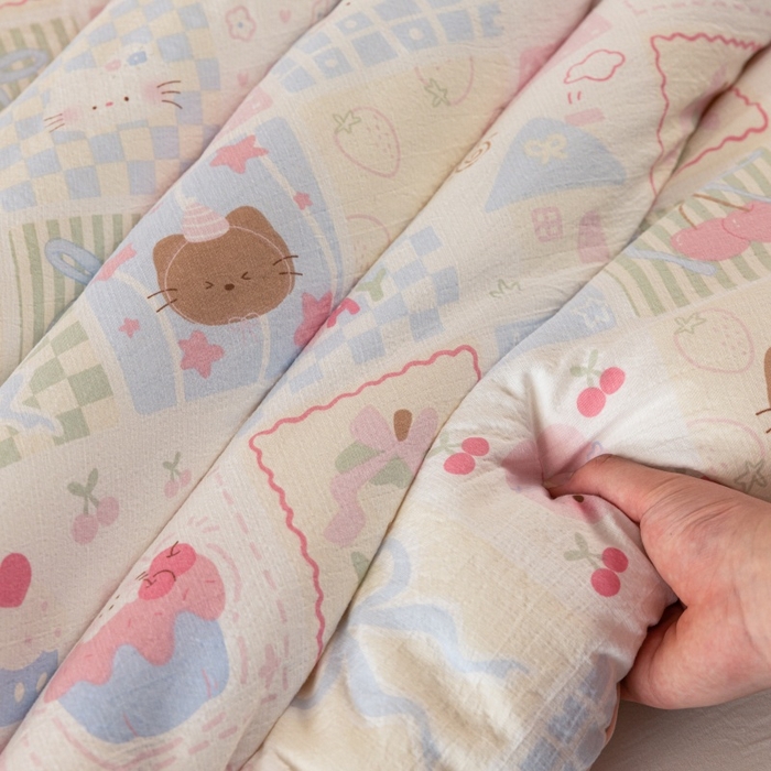 91家纺网 家纺一手货源 找家纺 （总）小叮当家纺仓储工厂店 2025新款A类云感双层纱冬被春秋被被子被芯