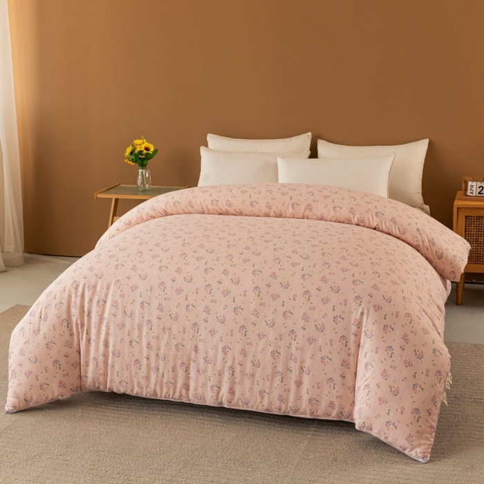 91家纺网 家纺一手货源 找家纺 小叮当家纺仓储工厂店 2025新款A类云感双层纱冬被春秋被被子被芯 幽帘