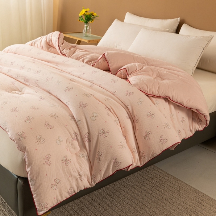 91家纺网 家纺一手货源 找家纺 小叮当家纺仓储工厂店 2025新款A类云感双层纱冬被春秋被被子被芯 心愿