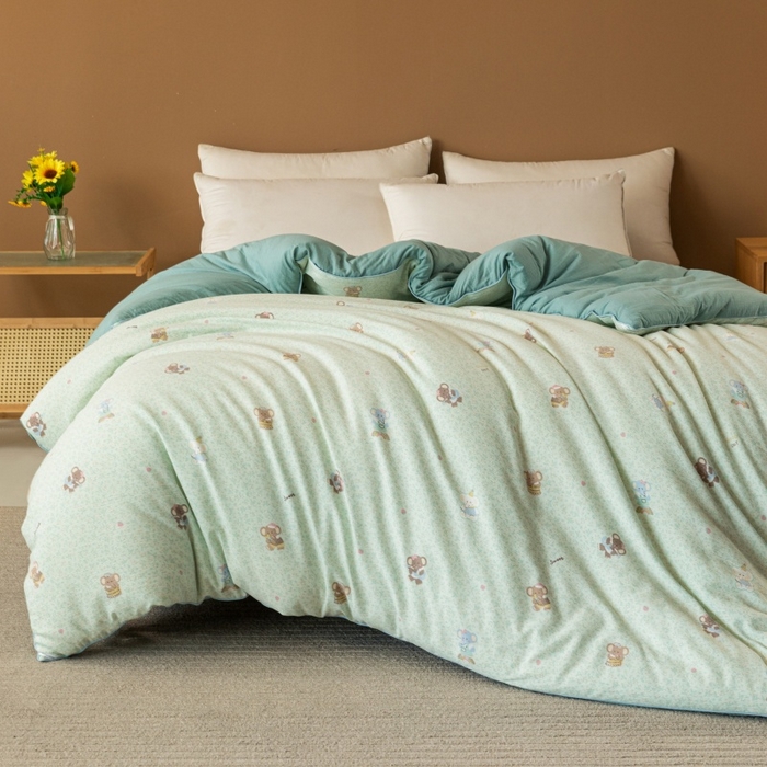 91家纺网 家纺一手货源 找家纺 小叮当家纺仓储工厂店 2025新款A类云感双层纱冬被春秋被被子被芯 少女象