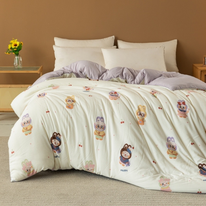 91家纺网 家纺一手货源 找家纺 小叮当家纺仓储工厂店 2025新款A类云感双层纱冬被春秋被被子被芯 拉布大王