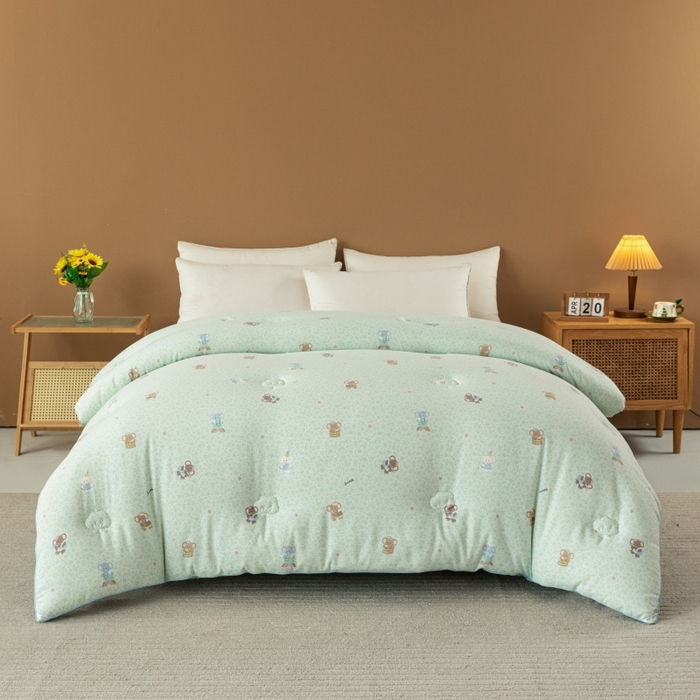 91家纺网 家纺一手货源 找家纺 小叮当家纺仓储工厂店 2025新款A类云感双层纱冬被春秋被被子被芯 少女象