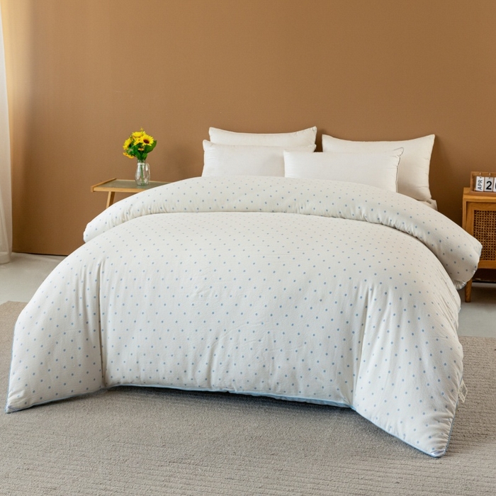 91家纺网 家纺一手货源 找家纺 小叮当家纺仓储工厂店 2025新款A类云感双层纱冬被春秋被被子被芯 海盐汤圆