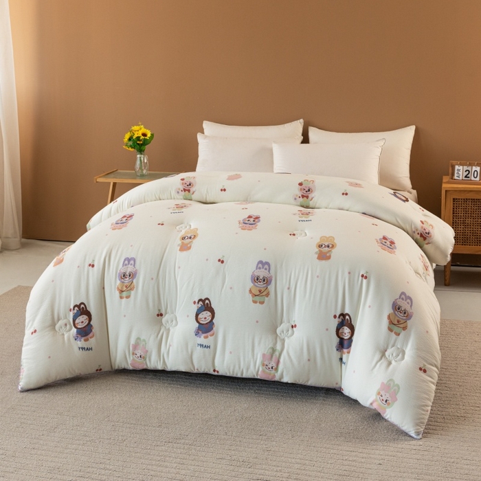 91家纺网 家纺一手货源 找家纺 小叮当家纺仓储工厂店 2025新款A类云感双层纱冬被春秋被被子被芯 拉布大王