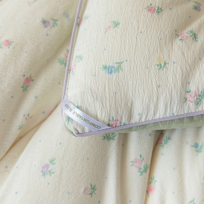 91家纺网 家纺一手货源 找家纺 小叮当家纺仓储工厂店 2025新款A类云感双层纱冬被春秋被被子被芯 初恋