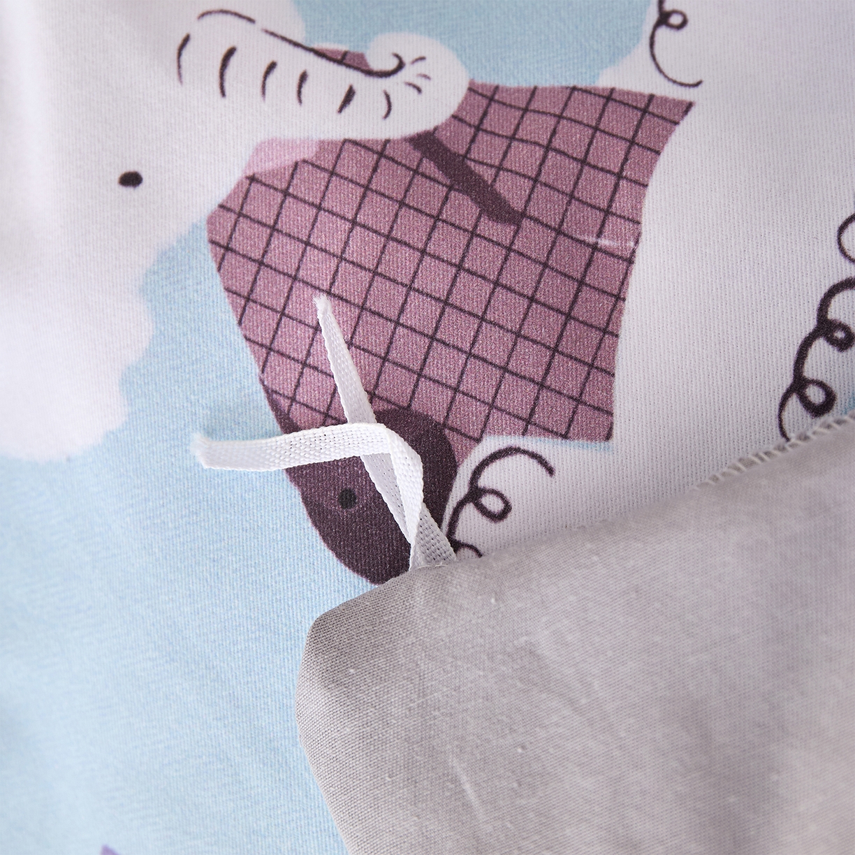 91家纺网 家纺一手货源 找家纺 元元家居（元元被业） 2025秋冬新款全棉纯棉磨毛印花四件套 小奶象